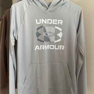 Under Armour Light Gray Pullover Hoodie
